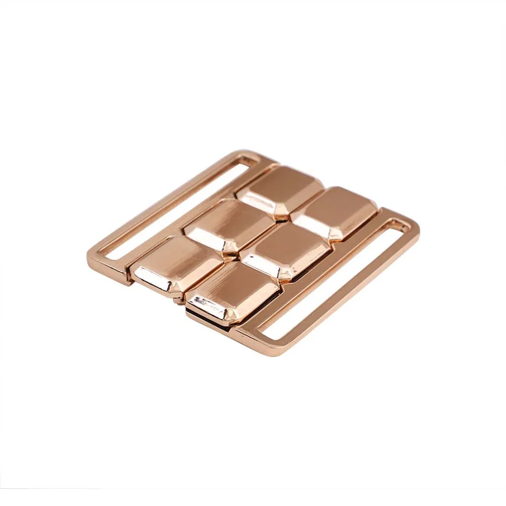 3D Blocks Symmetric Design Closure Clasp Belt Buckle