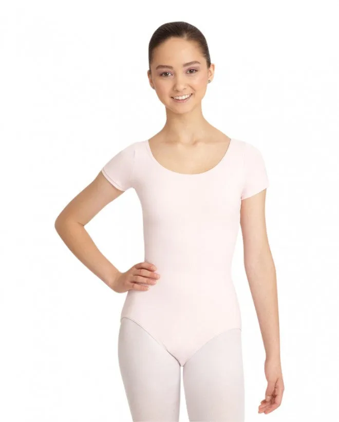 Adult Short Sleeve Leotard (Pink) CC400 - Women's Large