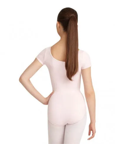 Adult Short Sleeve Leotard (Pink) CC400 - Women's Large