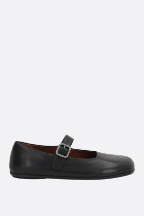 Appiedi smooth leather mary-jane ballerinas