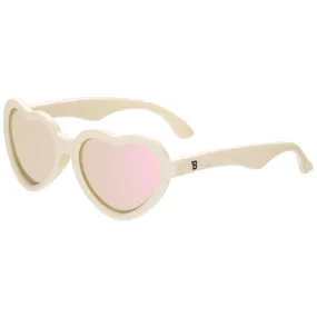 Babiators Kids Polarized Heart - Sweet Cream / Rose Gold Mirrored Lens