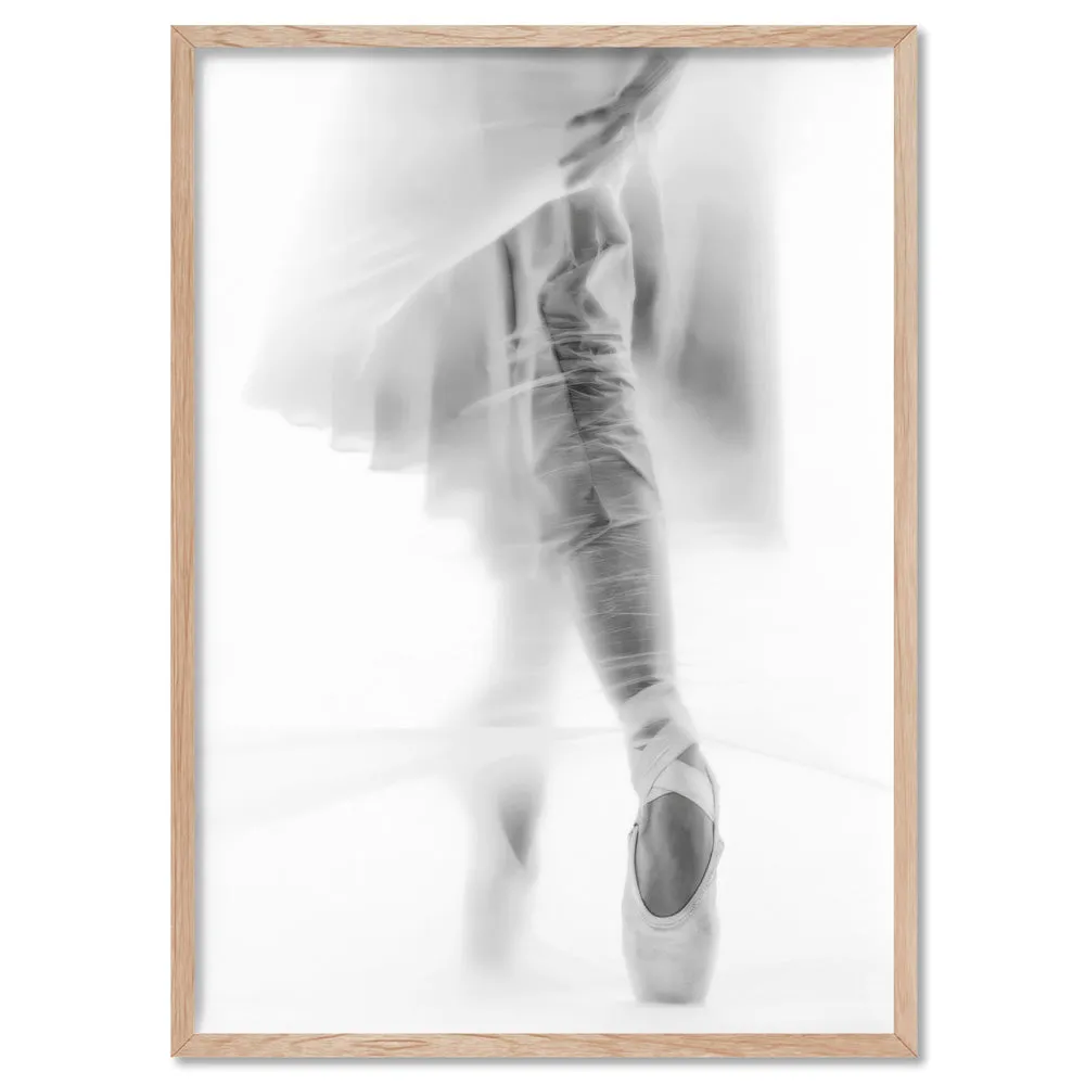 Ballerina Behind the Curtain II - Art Print