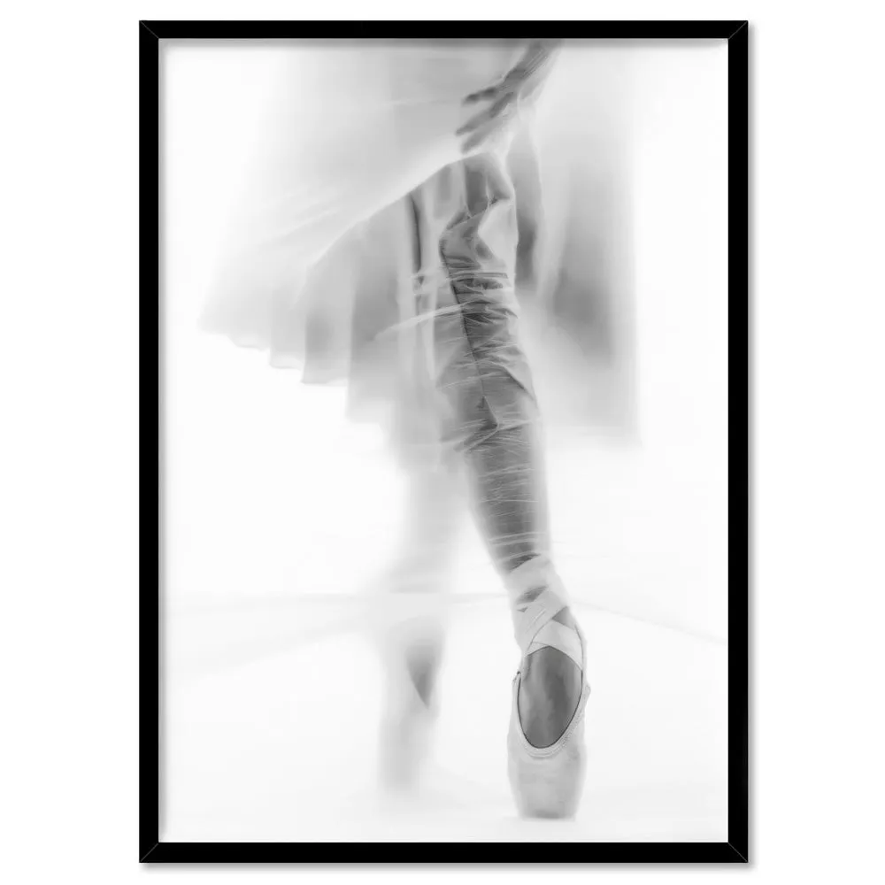 Ballerina Behind the Curtain II - Art Print