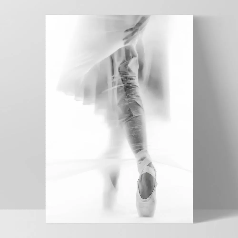 Ballerina Behind the Curtain II - Art Print