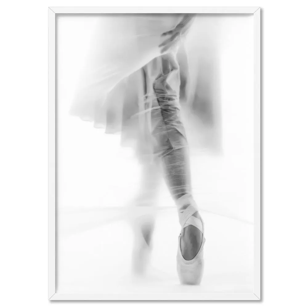 Ballerina Behind the Curtain II - Art Print