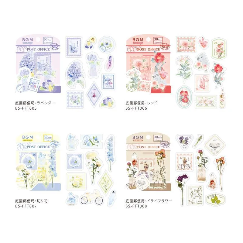 BGM Garden Post Office Dried Flowers Clear Seal