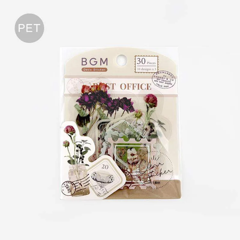 BGM Garden Post Office Dried Flowers Clear Seal