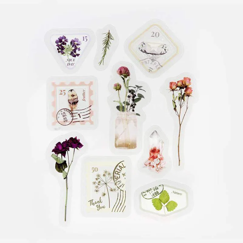 BGM Garden Post Office Dried Flowers Clear Seal