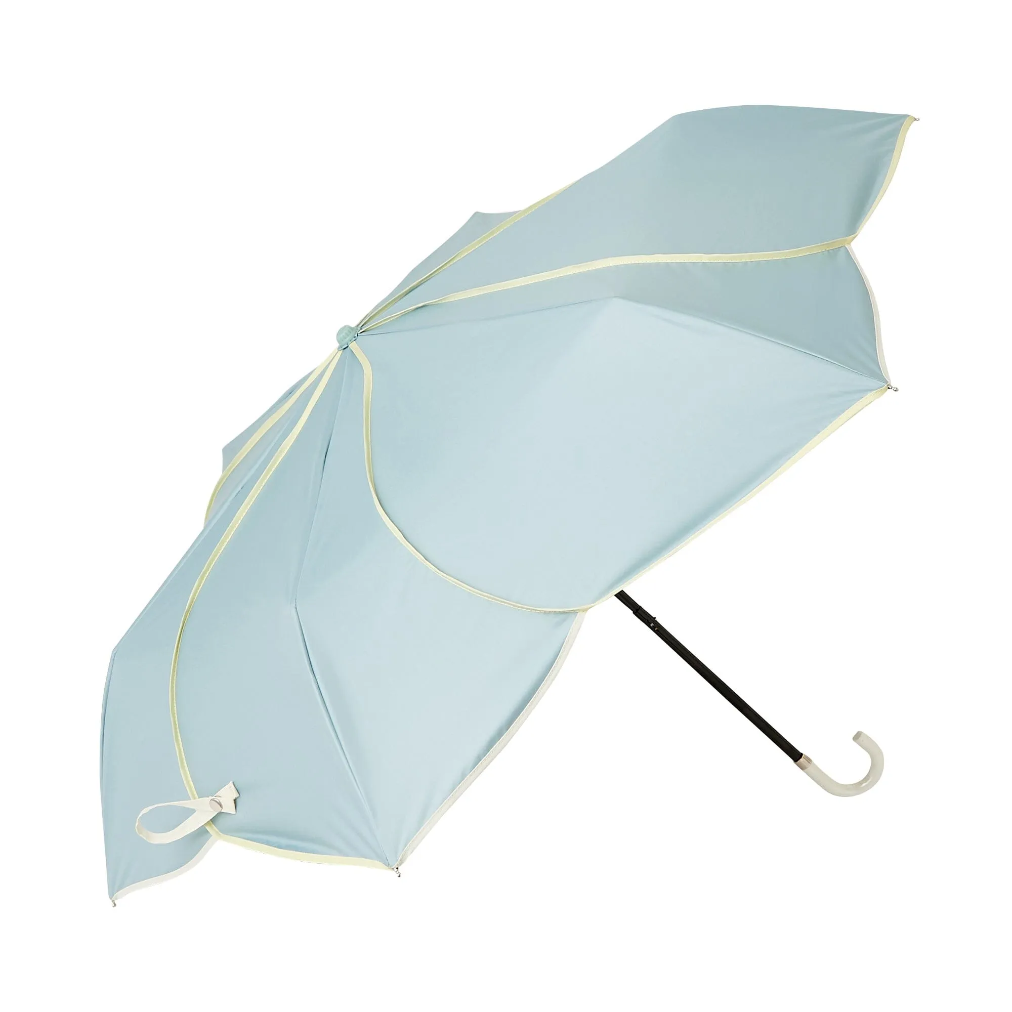 Bicolor Piping Compact Parasol Umbrella 47Cm Green