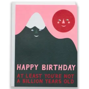 Billion Year Birthday Mountain Card