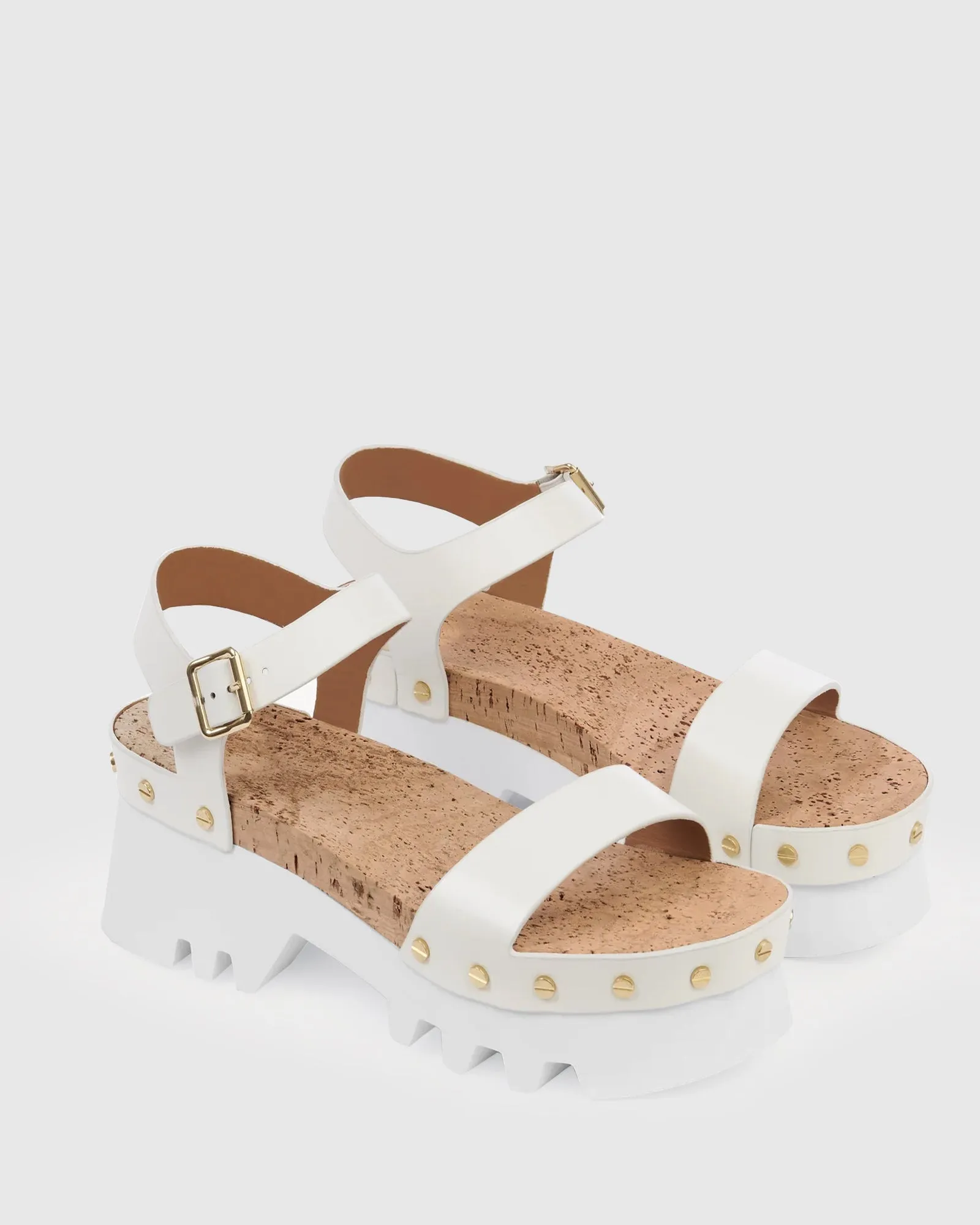 Blinding Lights Chunky Sandal - White