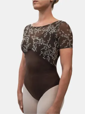 Brown Dance Short Sleeve Leotard MP633