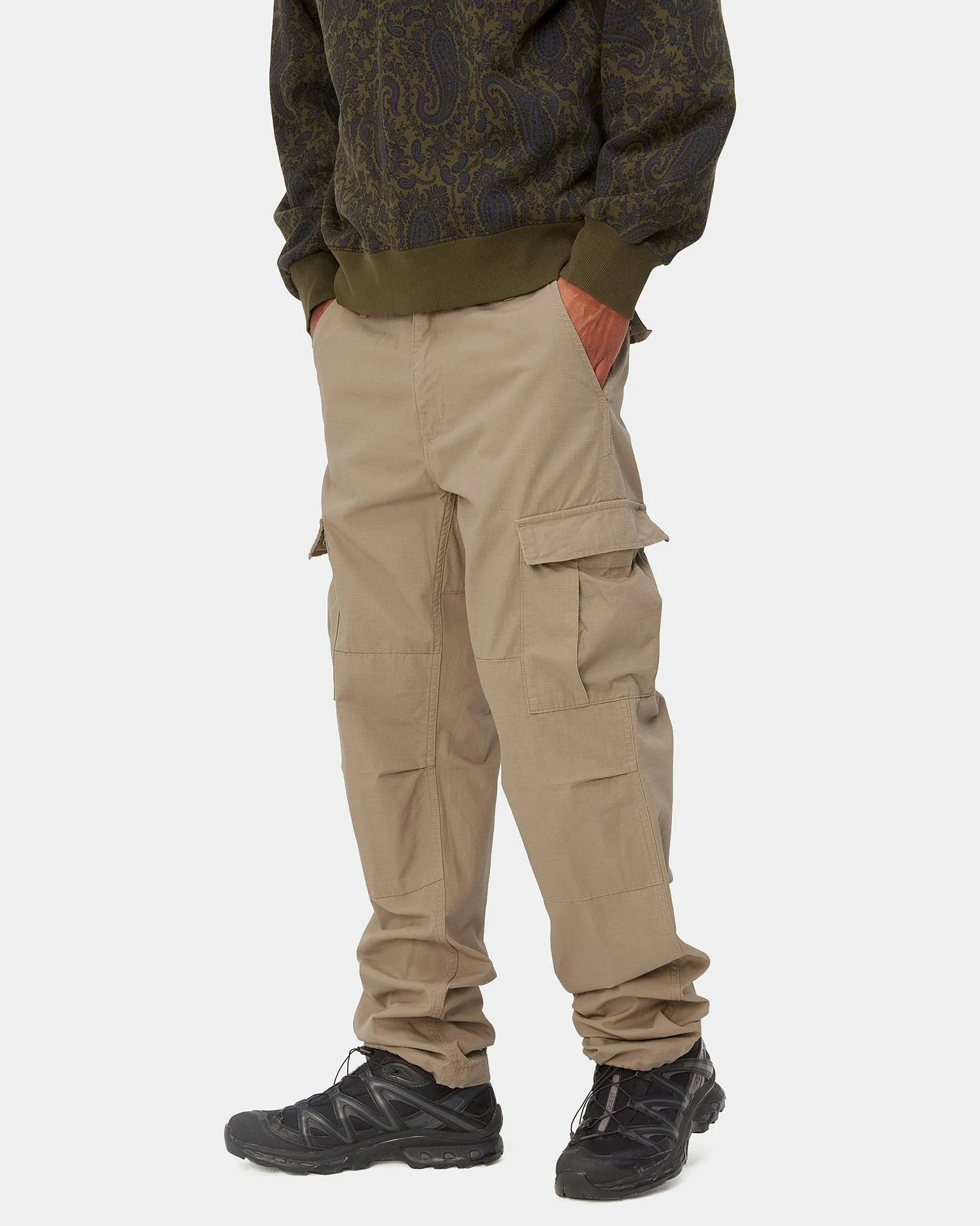 Carhartt WIP Aviation Pant Slim Fit Cargo - Leather Rinsed