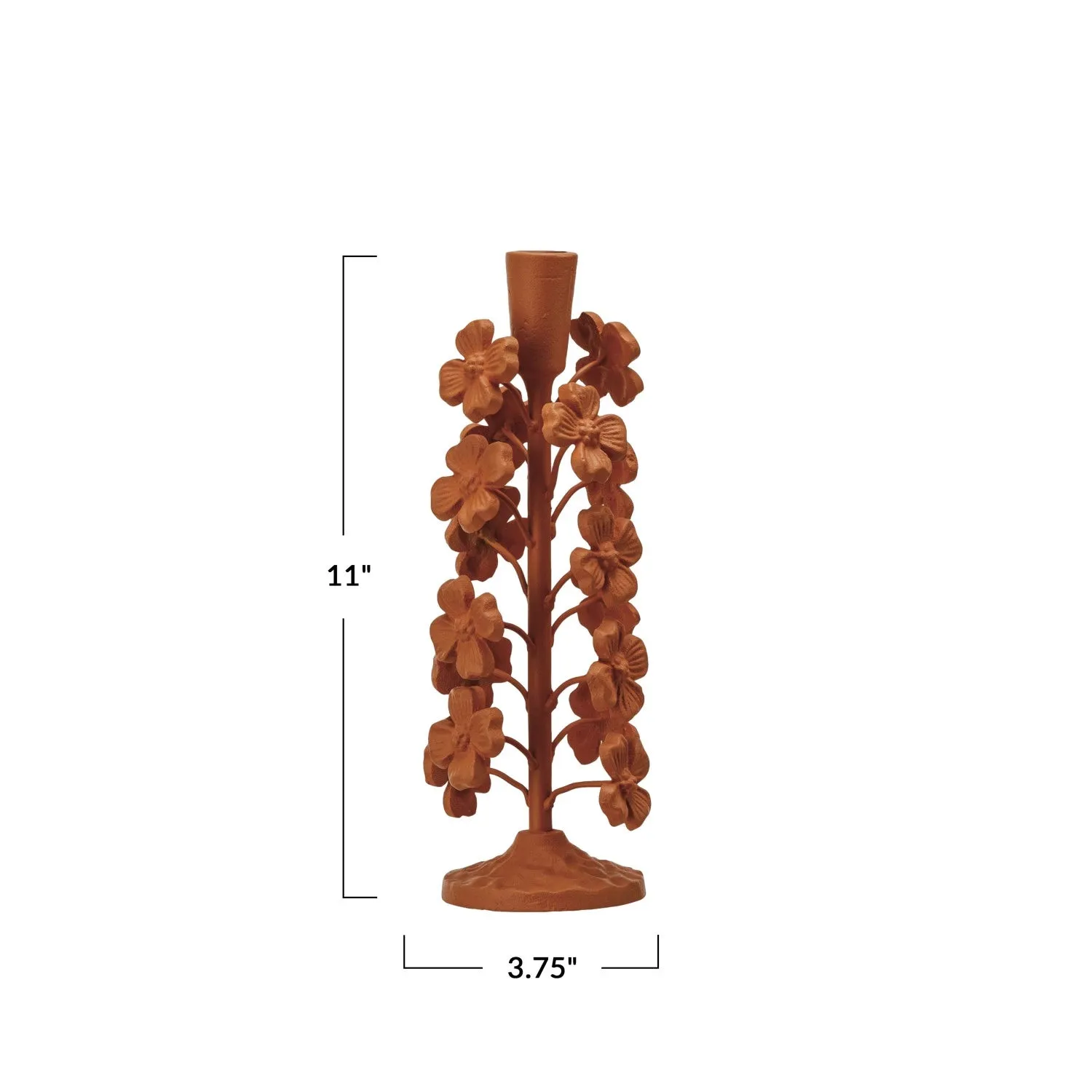 Cast Iron Floral Tapers