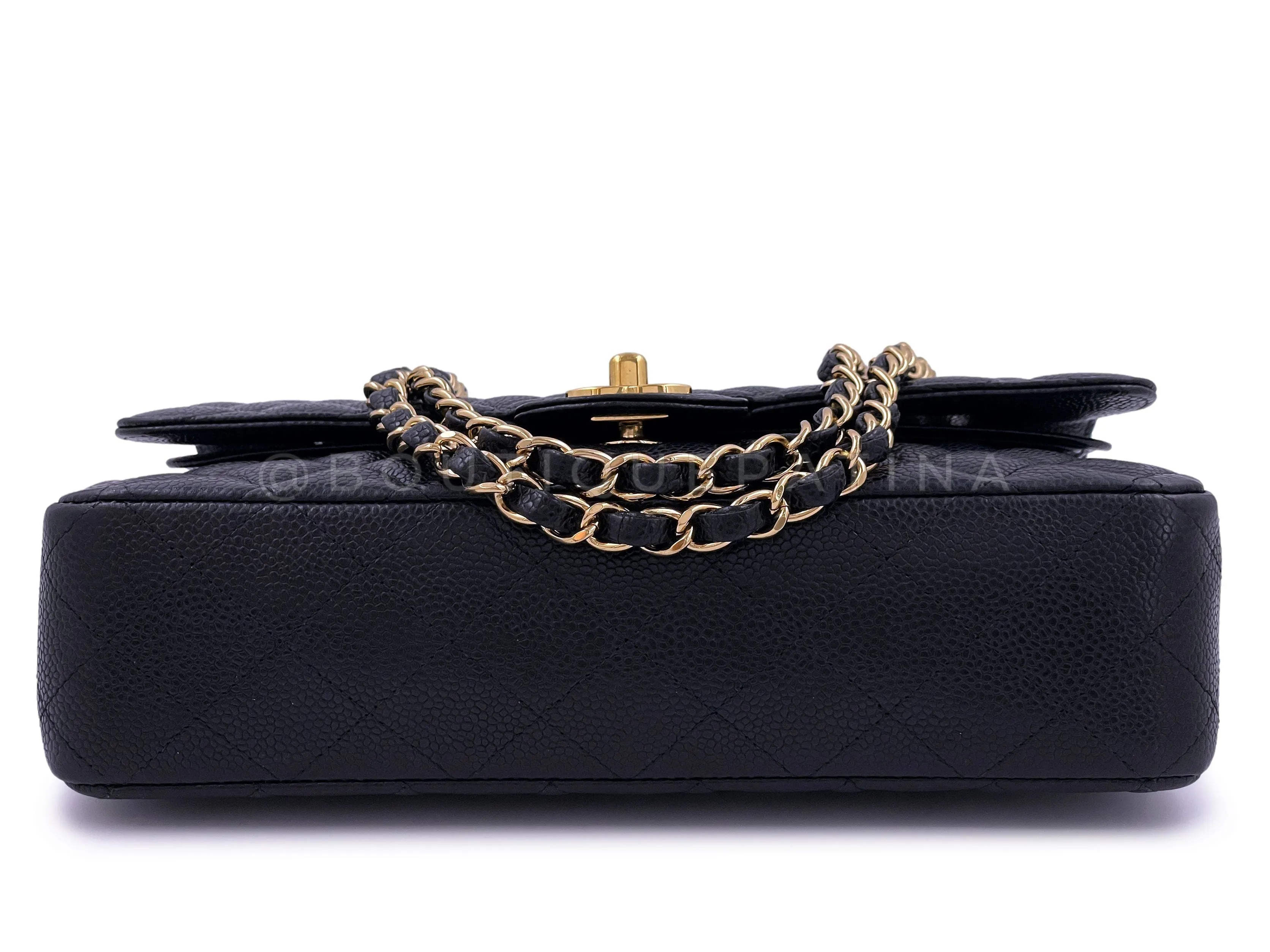 Chanel 2010 Black Caviar Medium Classic Double Flap Bag GHW