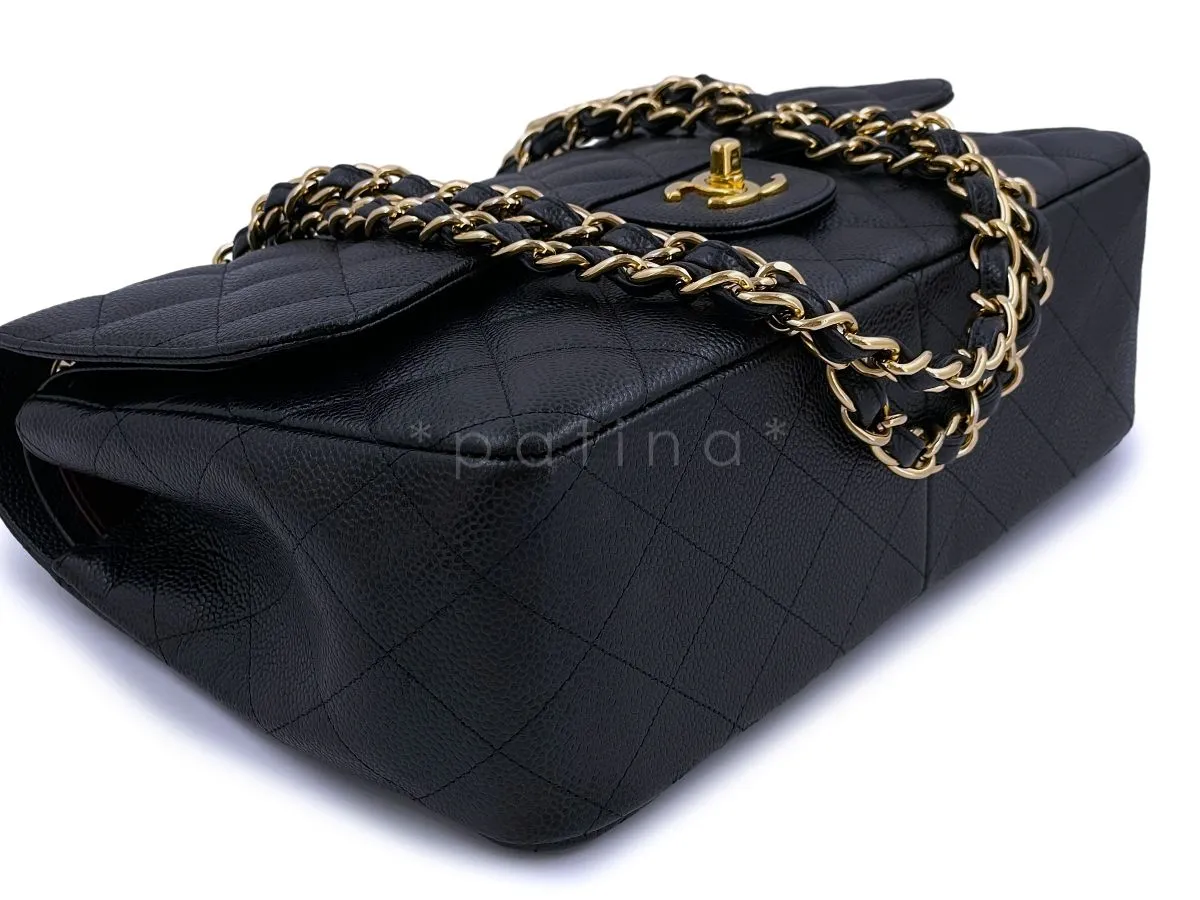 Chanel Black Caviar Jumbo Classic Double Flap Bag GHW