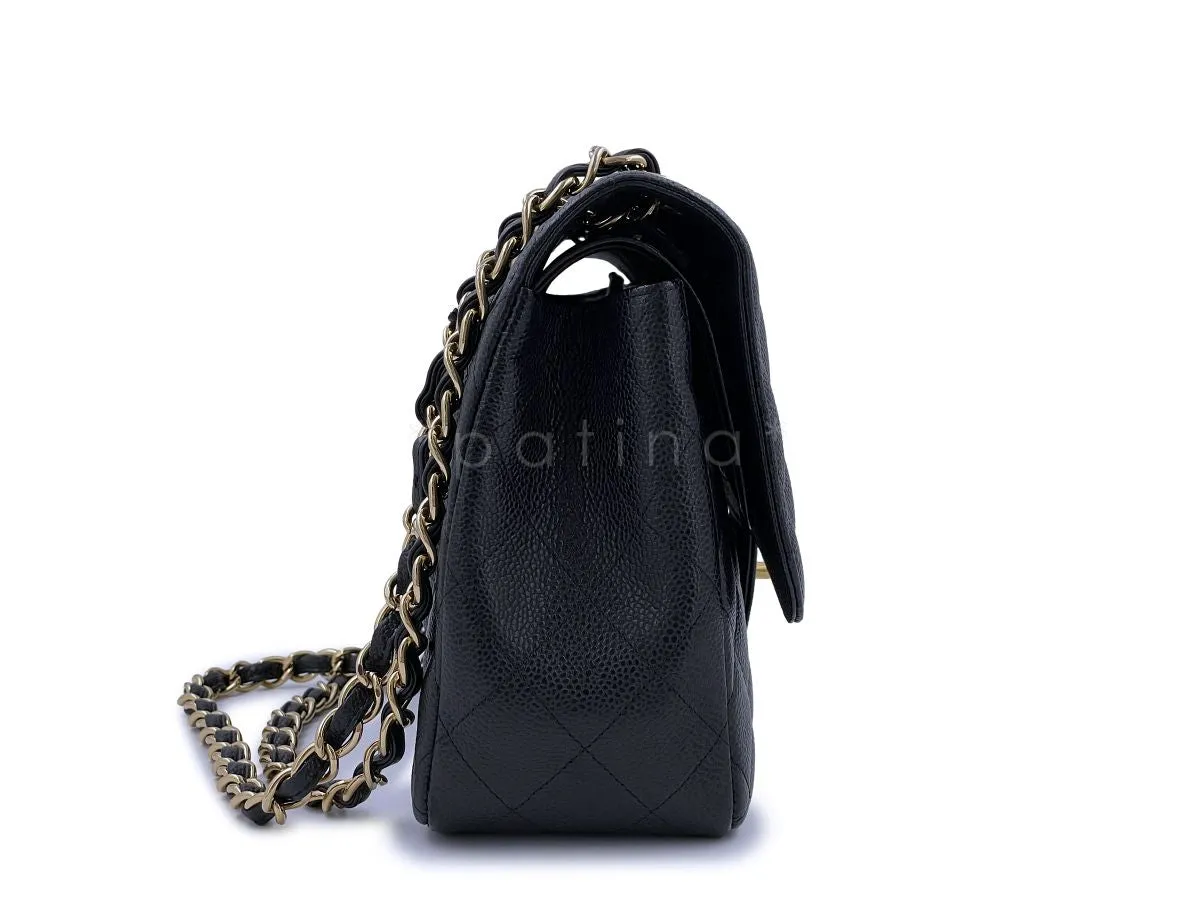 Chanel Black Caviar Jumbo Classic Double Flap Bag GHW