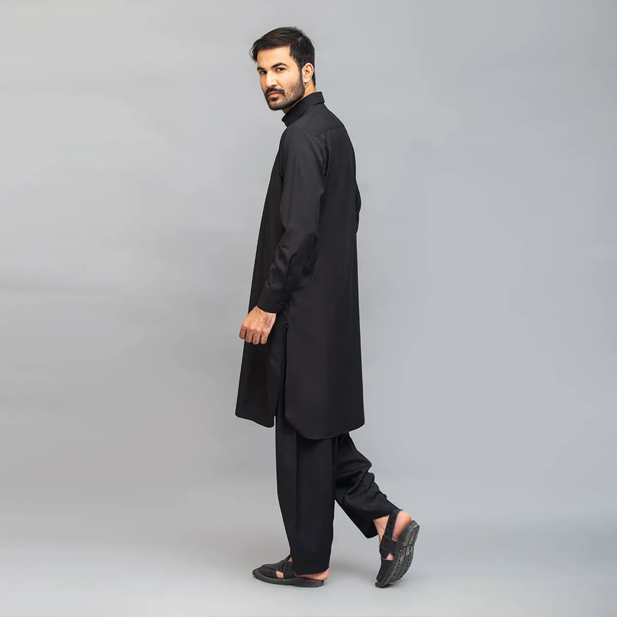 Classic Black Shalwar Kameez