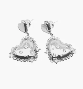 Crystal Heart Earrings