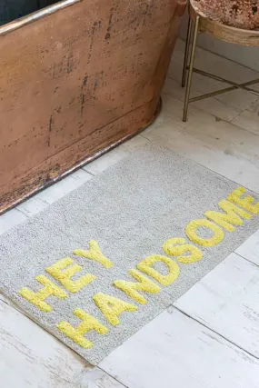 Hey Handsome Bath Mat