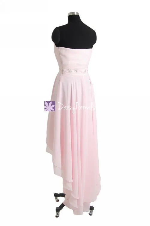 High-Low Fancy Dress Stylish Party Dress Ice Pink Cocktail Dress Prom Dress Evening Dress (PR28258)