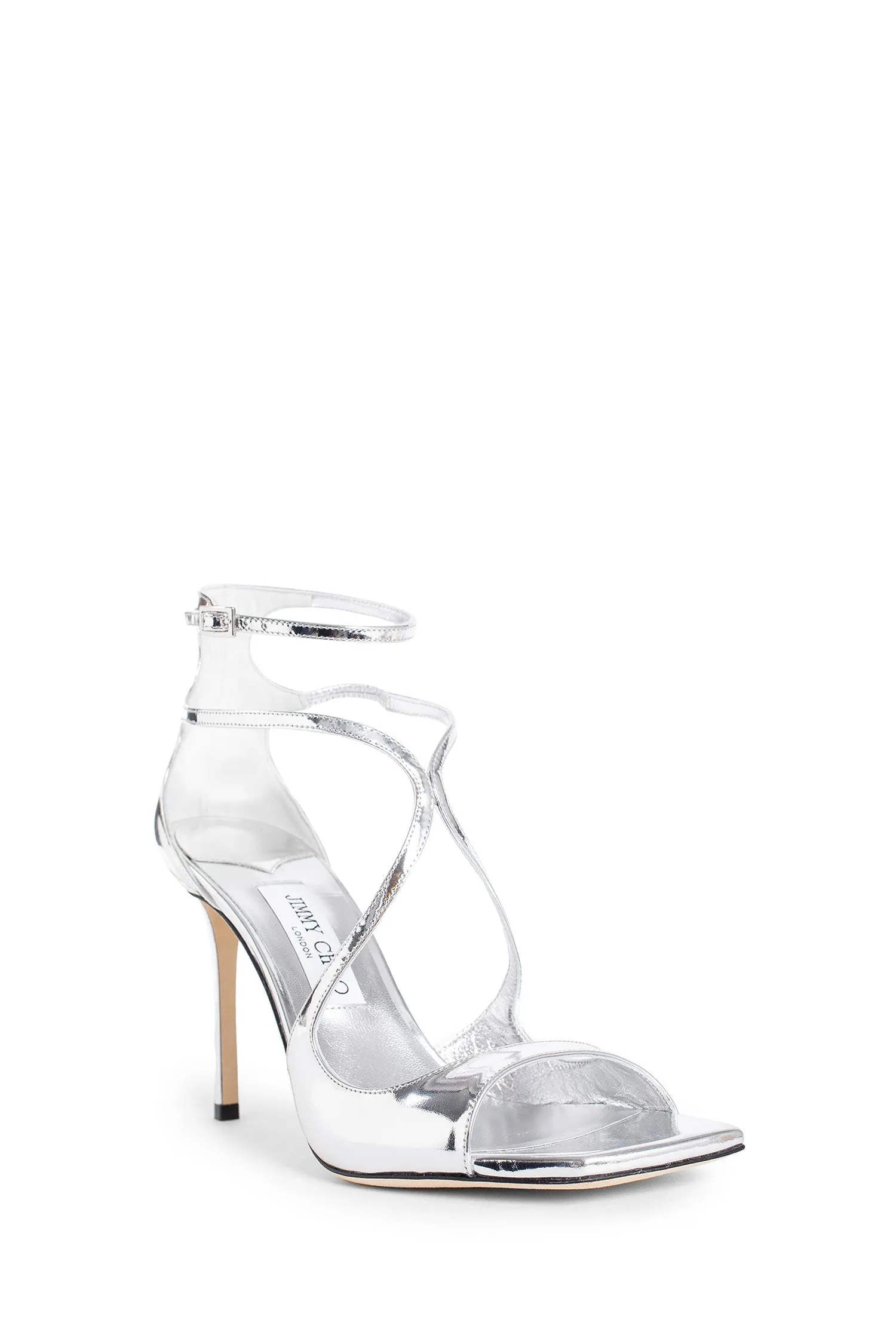 JIMMY CHOO WOMAN SILVER SANDALS & SLIDES