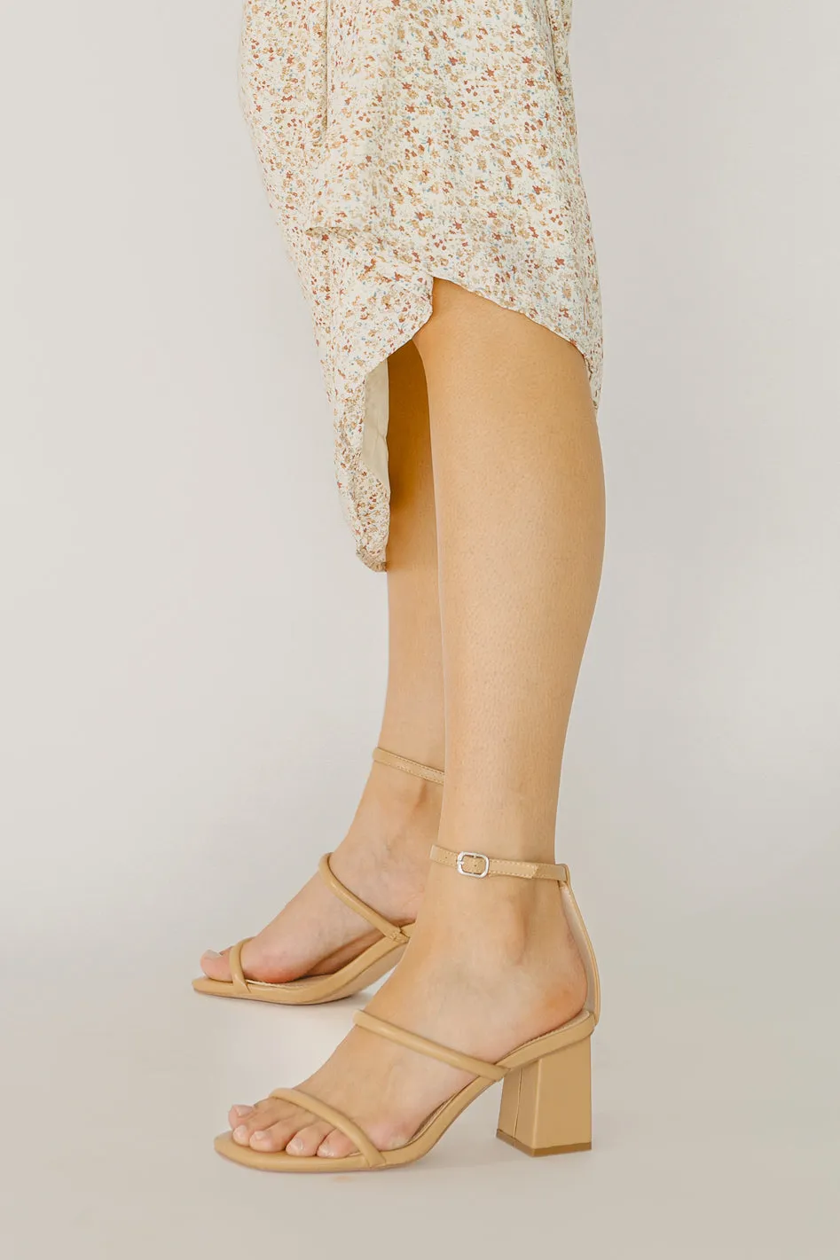 Kira Heels in Nude - FINAL SALE