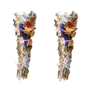 Large White Sage   Flower Smudge Sticks