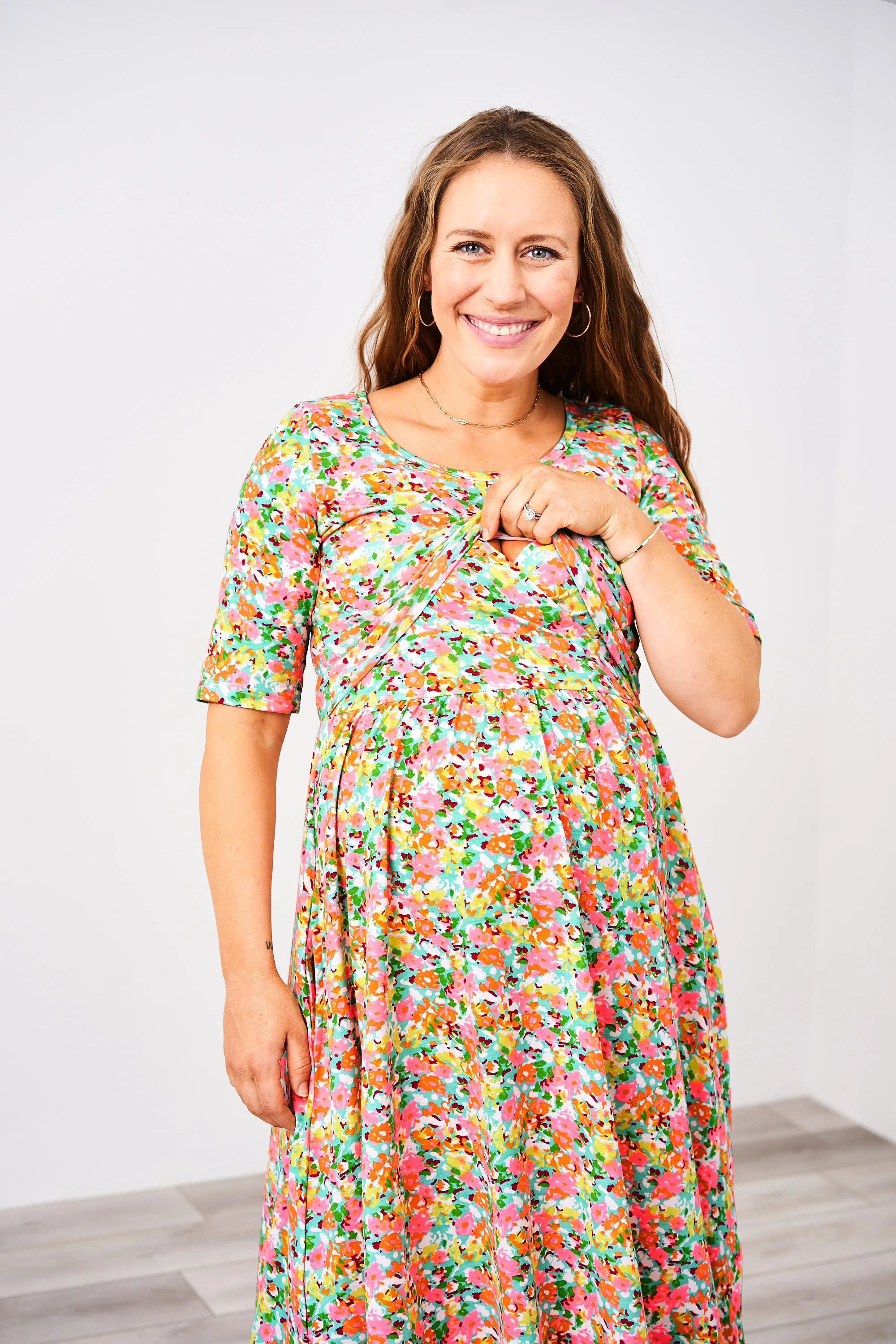 Latched Mama Classic Cotton Nursing Dress