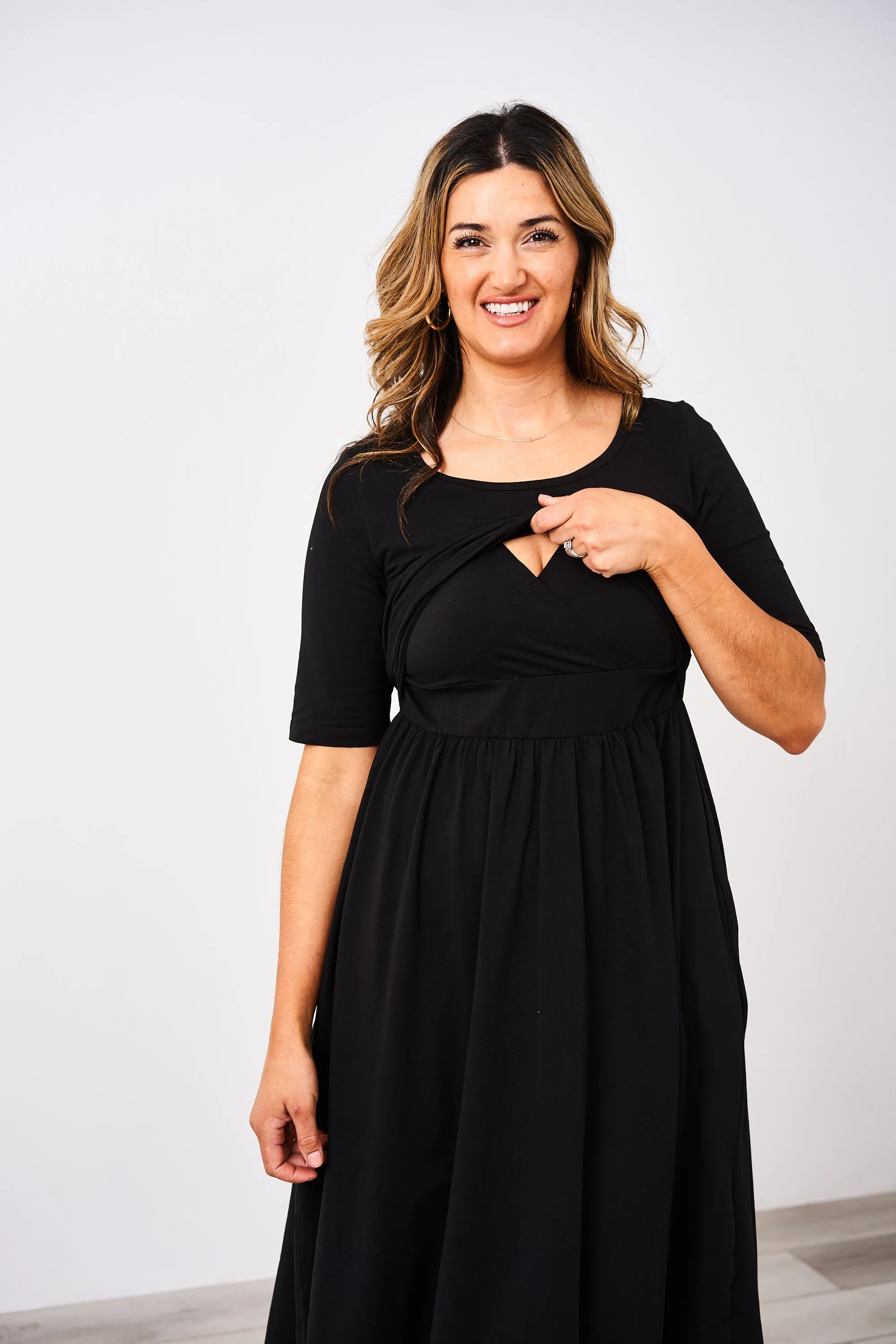 Latched Mama Classic Cotton Nursing Dress