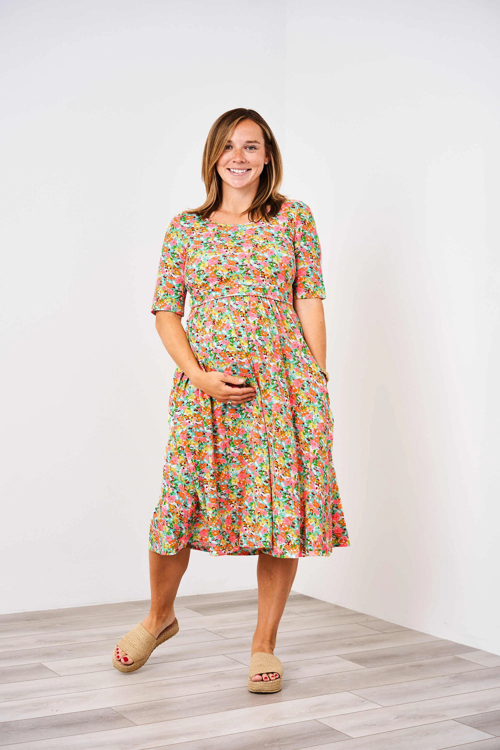 Latched Mama Classic Cotton Nursing Dress