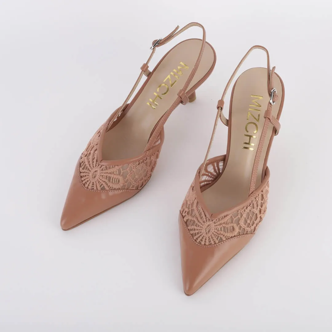 LUISA - lace slingback