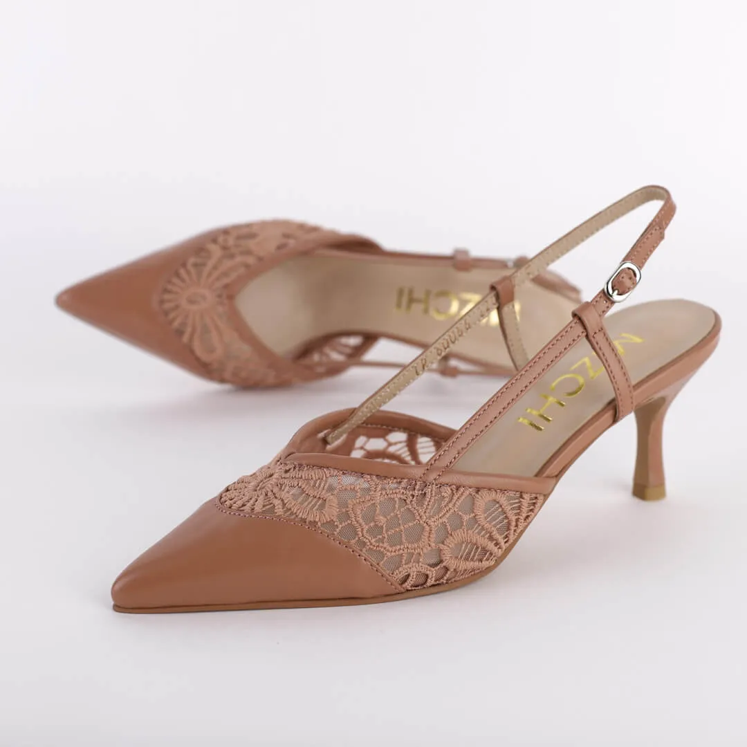 LUISA - lace slingback