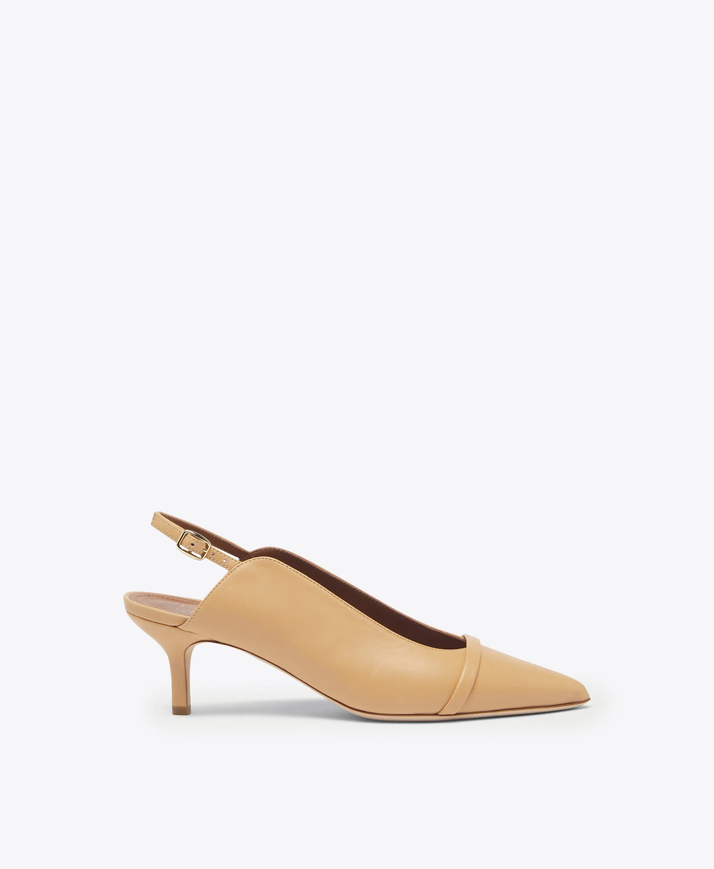 Marion 45 Beige Leather Slingbacks