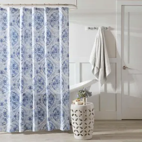 Mila Blue Shower Curtain