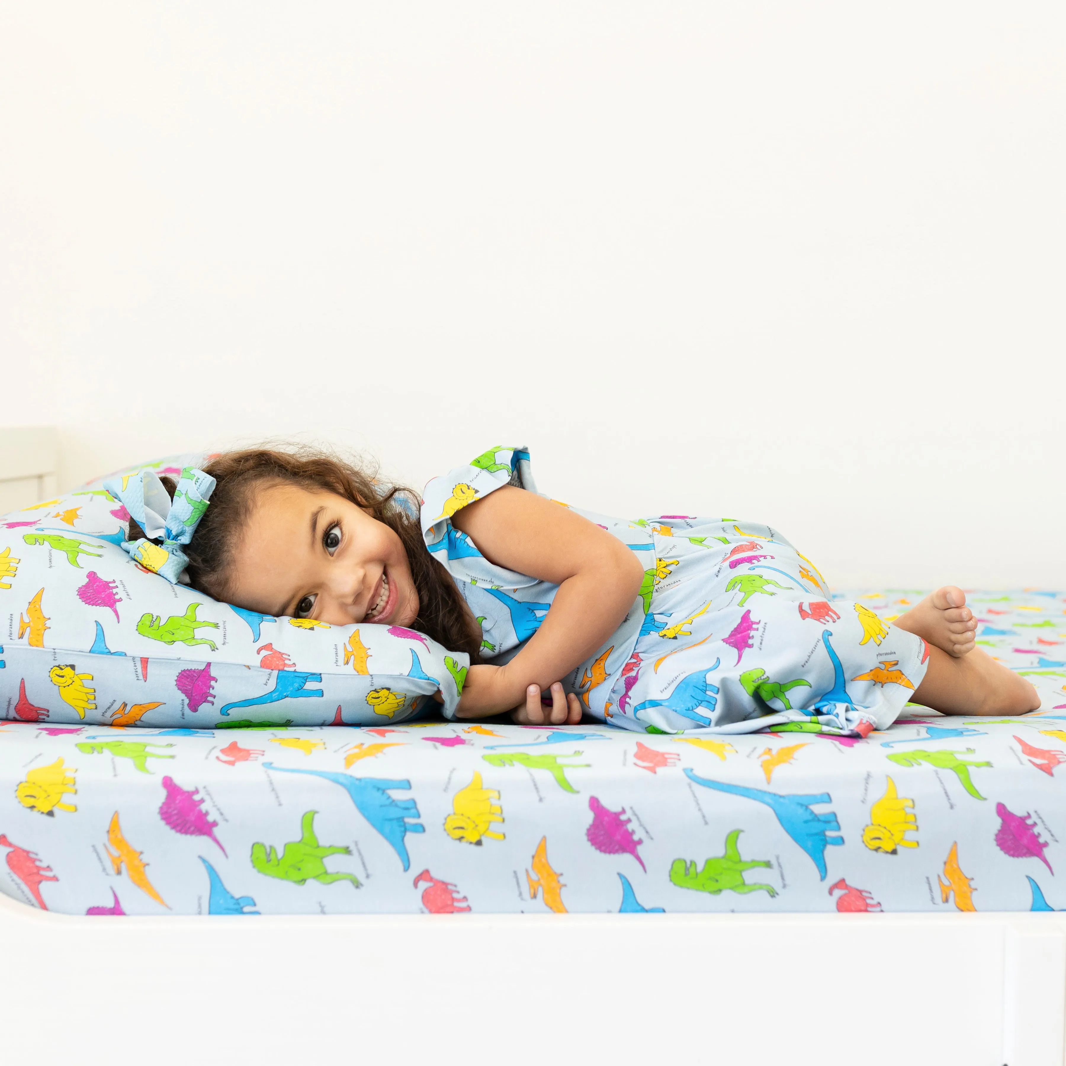 Neon Dinos Pillowcase Set