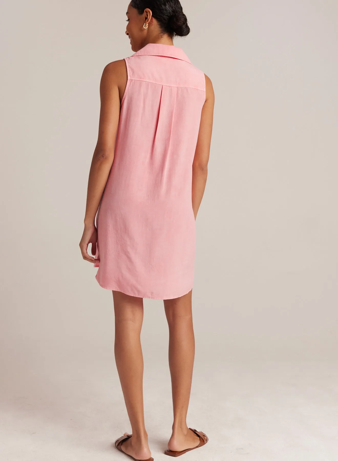 Sleeveless A-Line Dress - Blossom Pink