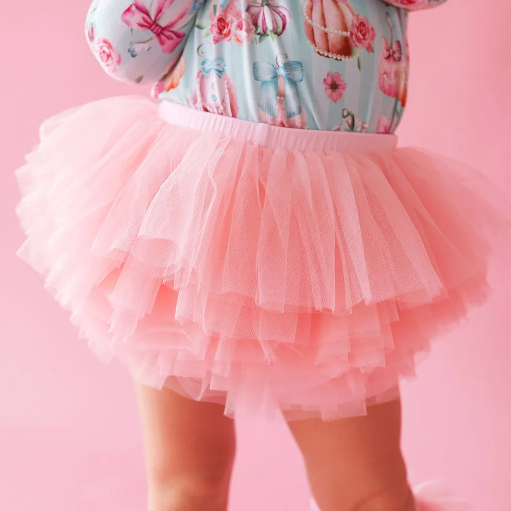 Starry Pink Tulle Skort