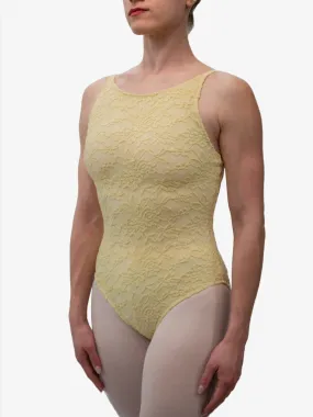 Straw Yellow Dance Spaghetti Straps Leotard MP698