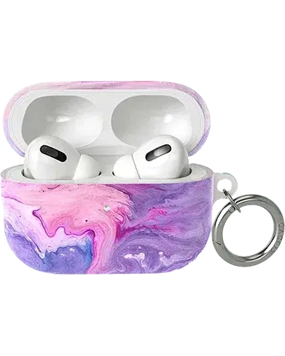 Tie Dying Over You | Purple Marble AirPods Case