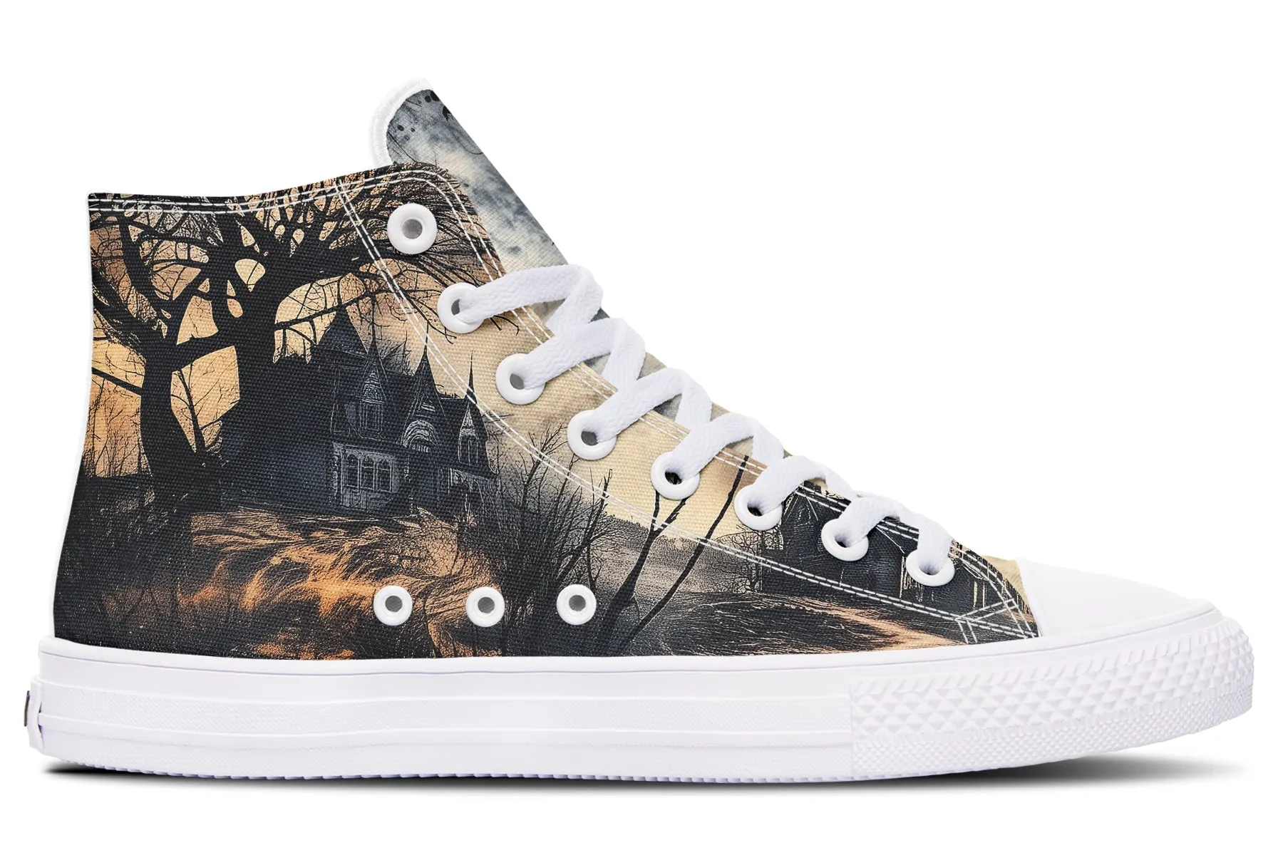 Vlad’s Castle High Tops - Classic Premium Canvas Shoes with Comfortable and Durable Soles