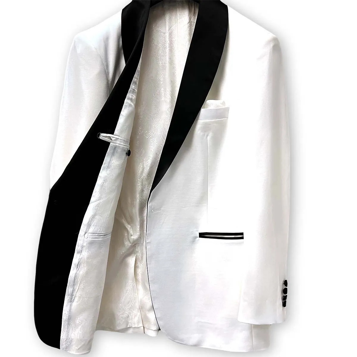 White Men's Tuxedo Suit Formal Wear