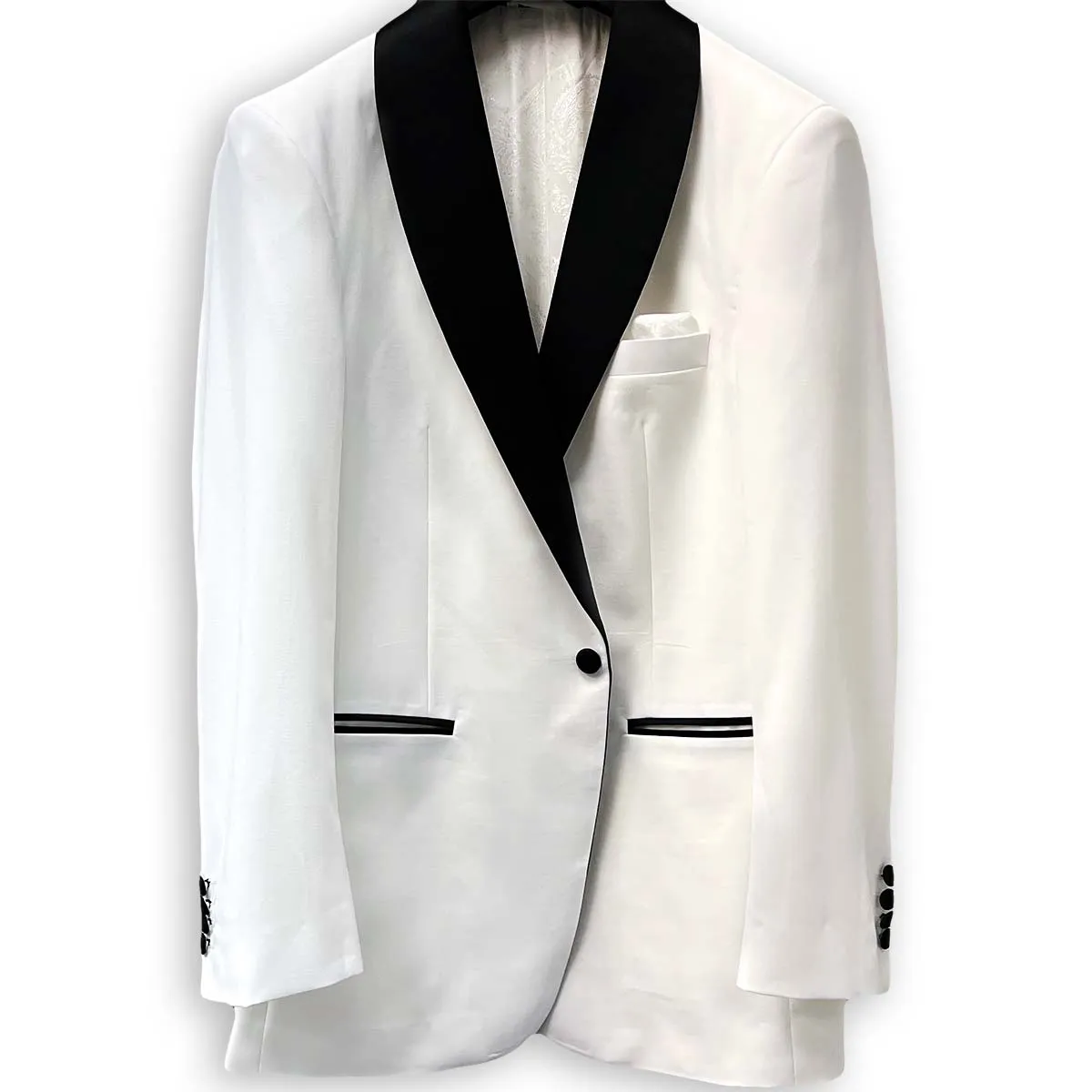 White Men's Tuxedo Suit Formal Wear