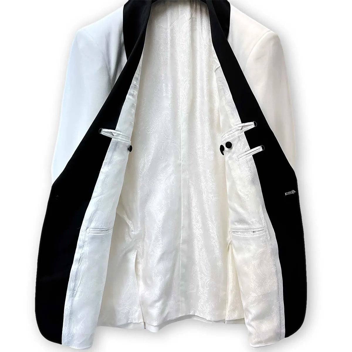 White Men's Tuxedo Suit Formal Wear