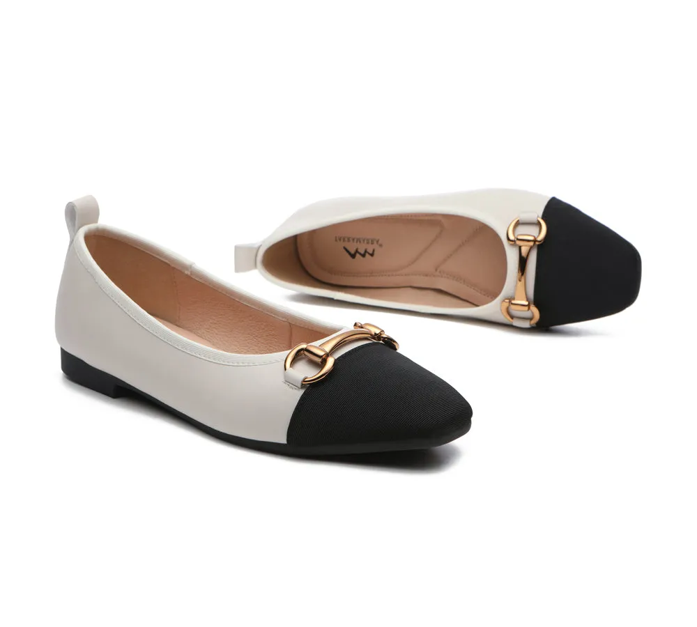 Women Ballet Flats With Metal Buckle Décor Lilian