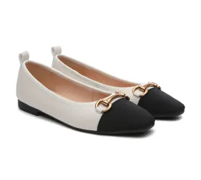 Women Ballet Flats With Metal Buckle Décor Lilian