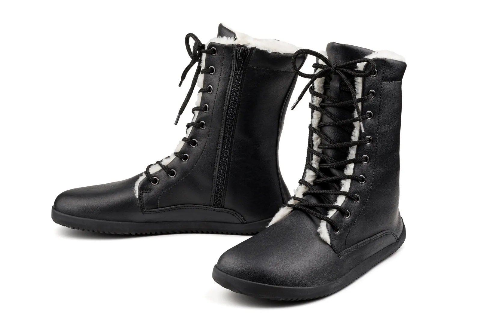 Women’s barefoot Jaya Winter Zip-up black boots