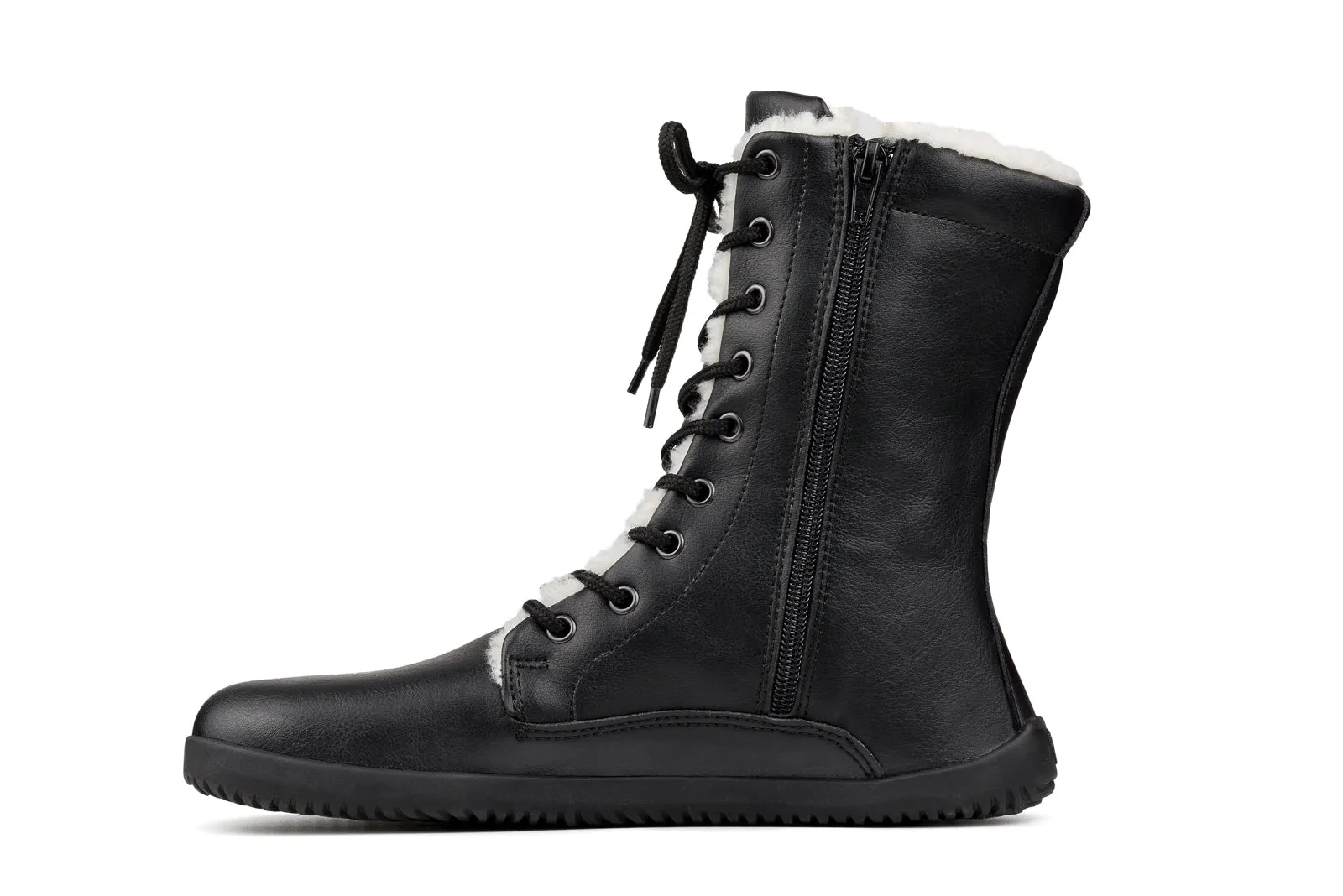 Women’s barefoot Jaya Winter Zip-up black boots