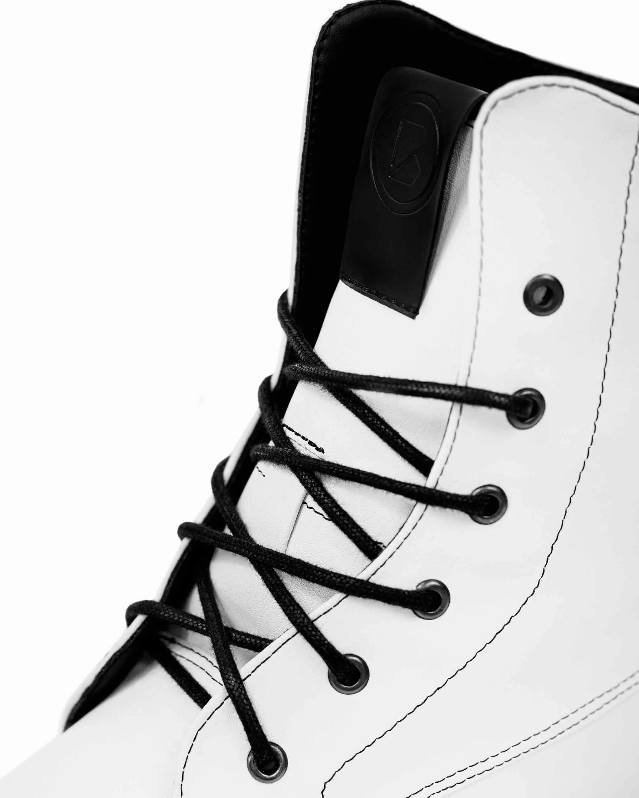 Workers No. 2 White  Boots made of Desserto® cactus leather - sample sale